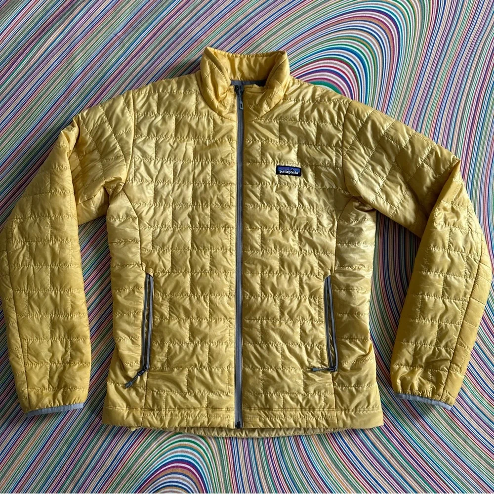 Men's Patagonia Nano Puff® Jacket • yellow / gold • small • puffer • hiking - Picture 1 of 12